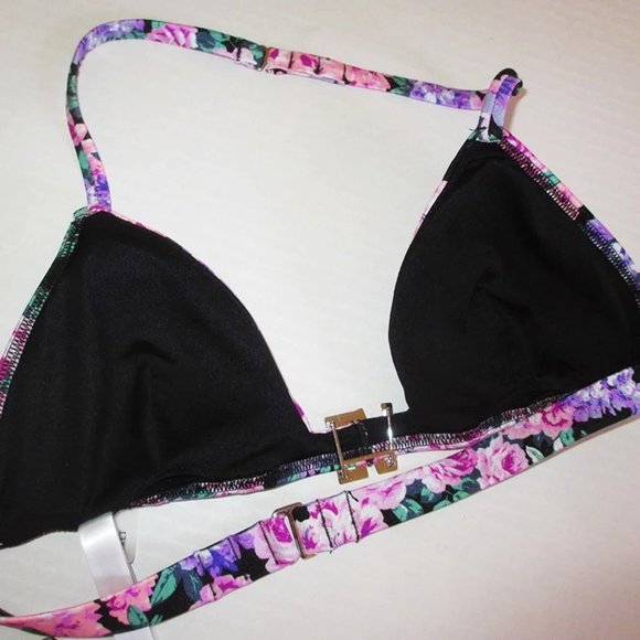 VICTORIA SECRET Swim VS Shine Logo Bikini Top SMALL 32C 32D 34AA 34A 34B $44 - Picture 6 of 8